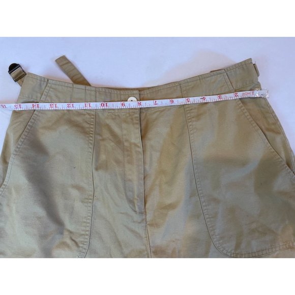 Liz Claiborne Mens Bermuda Chino Shorts 100% Cotton Belt Waist Khaki Size 10 - Picture 3 of 7